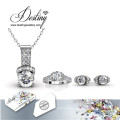 Destin bijoux cristal de Swarovski Eve Set boucles d’oreilles et pendentif anneau